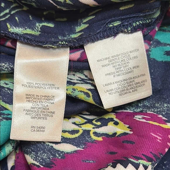 Jones New York Multicolor Patterned Button Down Shirt - Picture 9 of 11